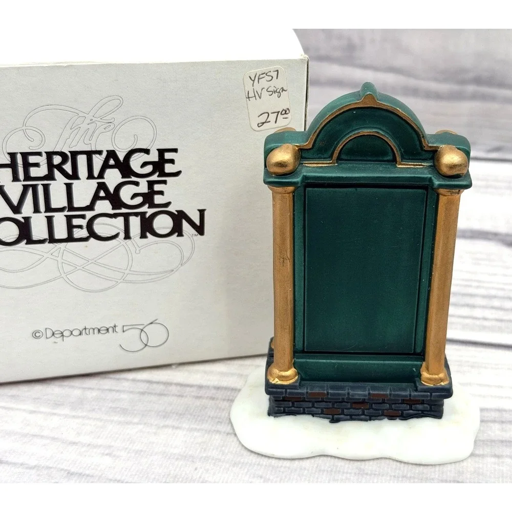 DEPT‎ 56 HERITAGE VILLAGE COLLECTION PORCELAIN SIGN